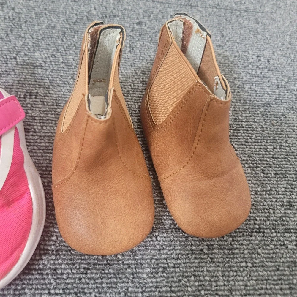 Wonder Nation Size 3 Sneakers and Boots Infant Girls 3 Pair Footwear Lot